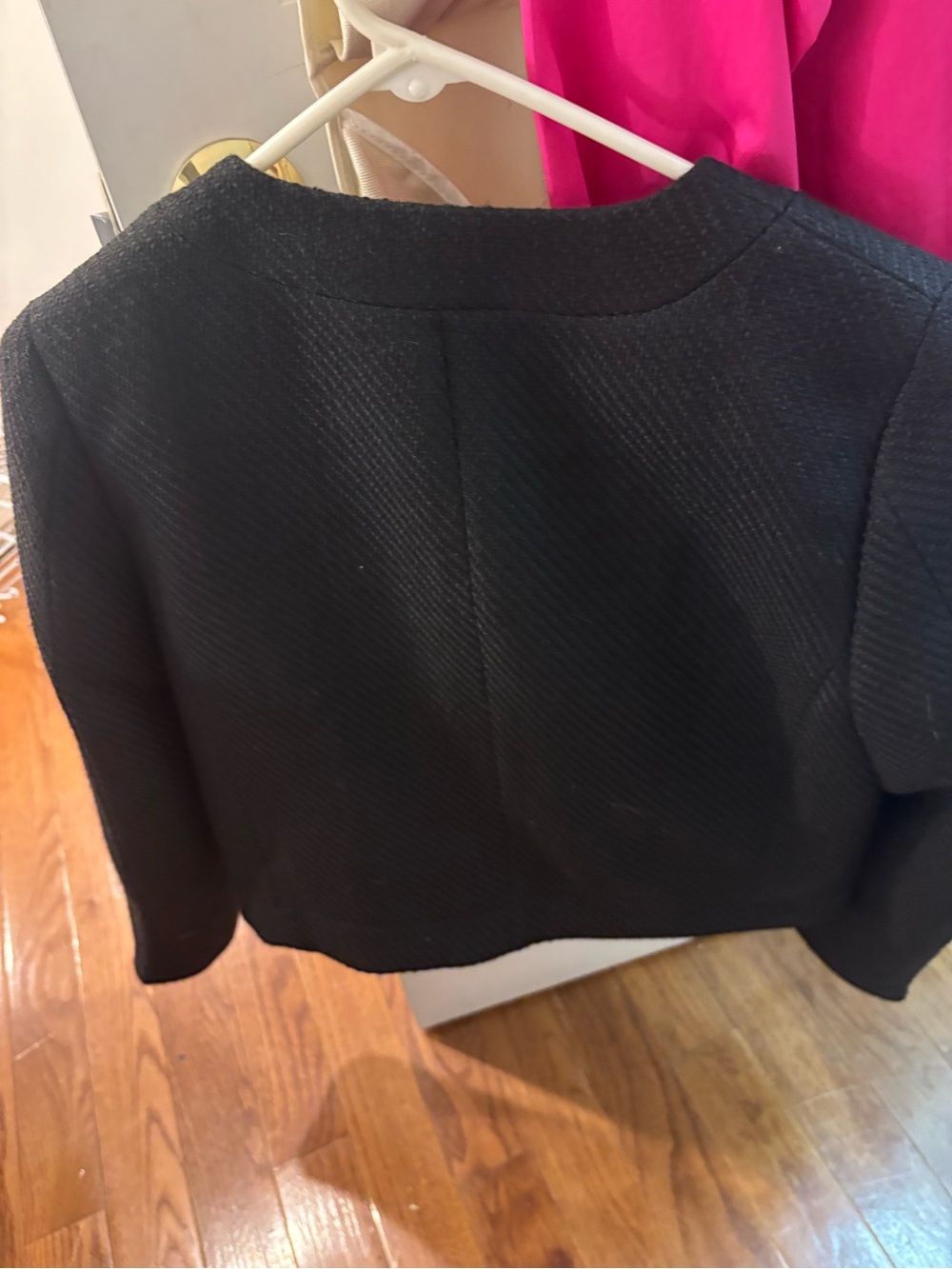 J. Crew Black Cropped Gold-Button Jacket - Picture 3 of 4